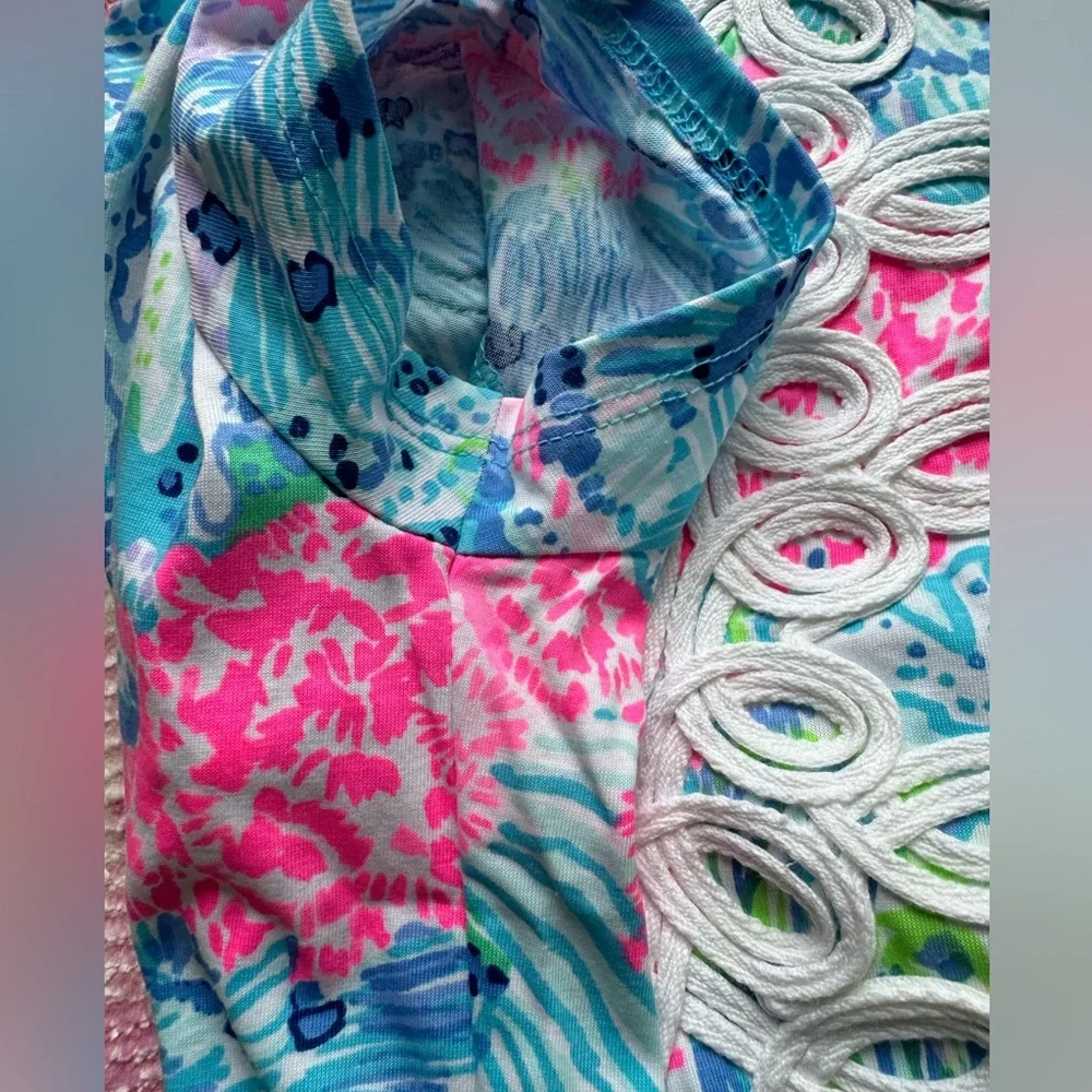 Lilly Pulitzer Brewster T-Shirt Dress SZ XS Sink Or Swim